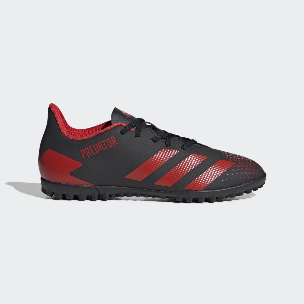 Adidas Men's Predator 20.4 Turf Football Shoes Black/Red Ireland EE9585